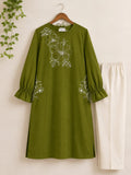 Olive Green 2-Piece Embroidered Lawn Suit | Nyrel Clothing